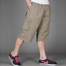 Большие размеры 3XL 4XL 5XL 6XL мужские короткие летние повседневные Модные мужские шорты мужские свободные с карманами мужские хлопчатобумажные шорты 38-40