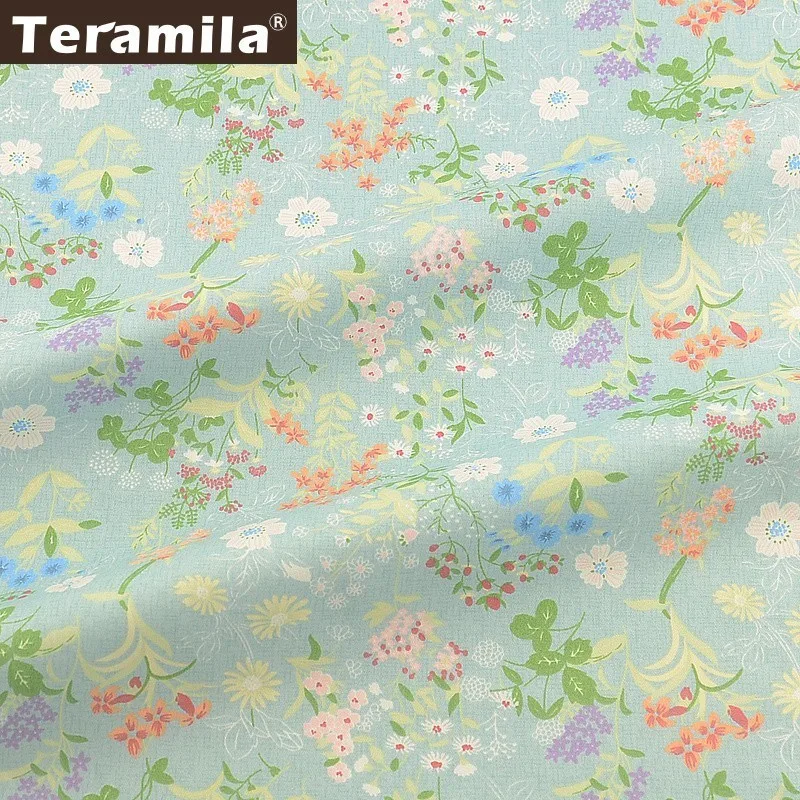 Teramila 100% хлопок ткани метр цветы Telas Algodon Анкара ткань DIY лоскутное платье одеяло