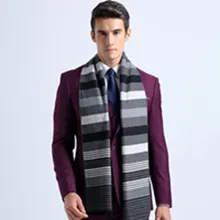 New Striped Patchwork Cotton Basic Scarves Winter England Style Men Business Scarf Tartan Foulard Cachecol YJWD340