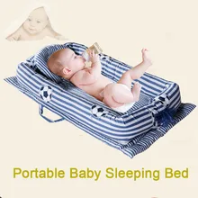 Высококачественная хлопковая складная детская кроватка, детское гнездо, переносная детская кровать, мягкий, для новорожденного ребенка, детская кроватка для 0-36 м