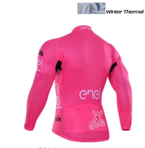 Tour de Italia зимний теплый флисовый Ciclismo Jersey de Manga Larga Caliente Del Invierno Bike Ropa Ciclismo de Bib Set