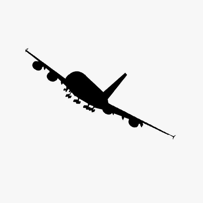 

17.3cm*5.1cm New Tide Unusual Design Landing Small Airplane Graphics Vinyl Car Sticker Vivid Decal Pattern GS3731