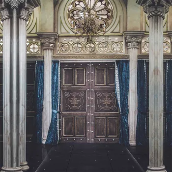 

Vinyl Photography Background Computed Printed Vintage Castle Wedding Door Backgrounds for Photo Studio CM-7173