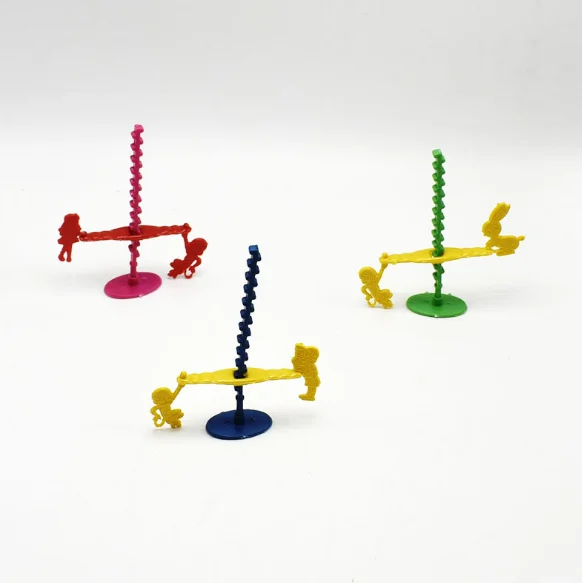 5 Pcs Set Plastic Diy Seesaw Swing Monkey Assembled Model Building Children S Educational Novelty Gag Toys Funny Games Hot In Gags Practical Jokes