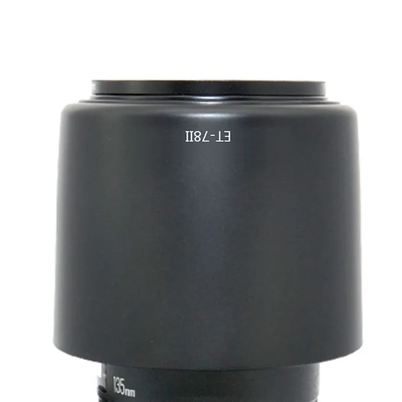 Пластиковая ET-78II бленда для объектива SMILYOU для Canon EF 135 мм f/2L USM 180 мм f/3.5L Macro USM(ET-78 II) Запасные части для объектива камеры