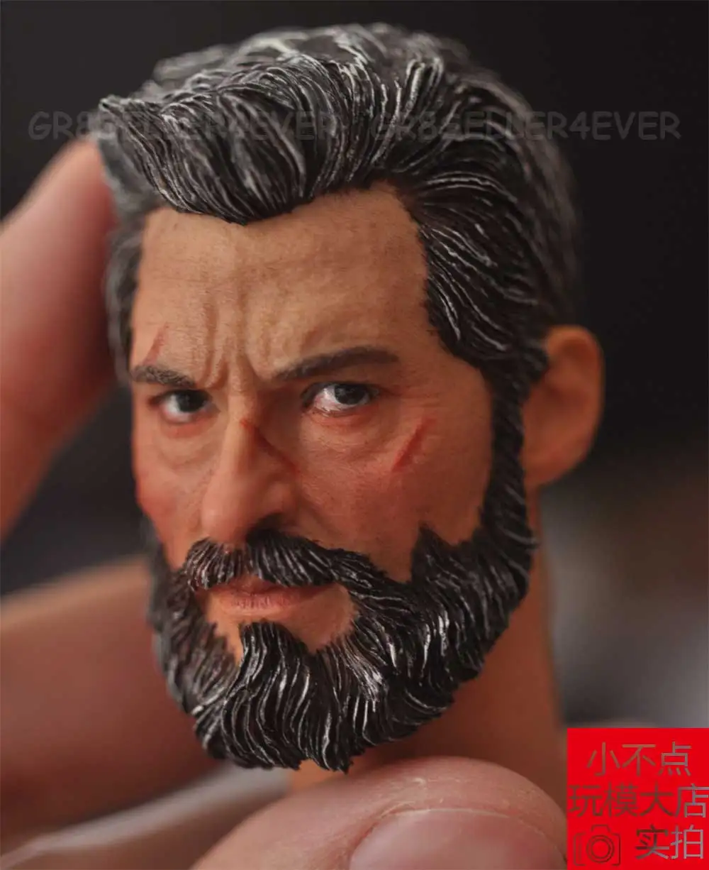Details about   KUMIK 1/6 Male Head Sculpt Carving Model Logan Model Toy for 12" Action Figure 