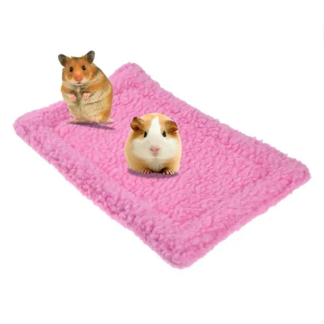 Soft Fleece Hamster mat Plush Pet Hamster Cushion Mat Hedgehog Squirrel Warm Blanket Guinea Pig