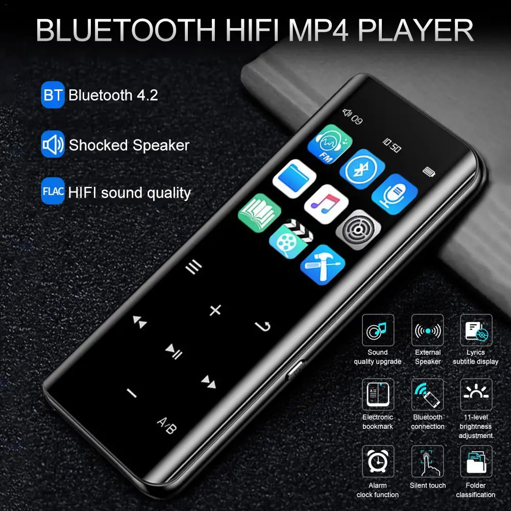 X5 MP4 плеер флеш-накопитель 16Гб 8Гб, поддержка Bluetooth, FM Сенсорный экран с Динамик OTG загрузки, Hi-Fi, MP3 TF карты Регистраторы ручка радио MP4 аудио плеер