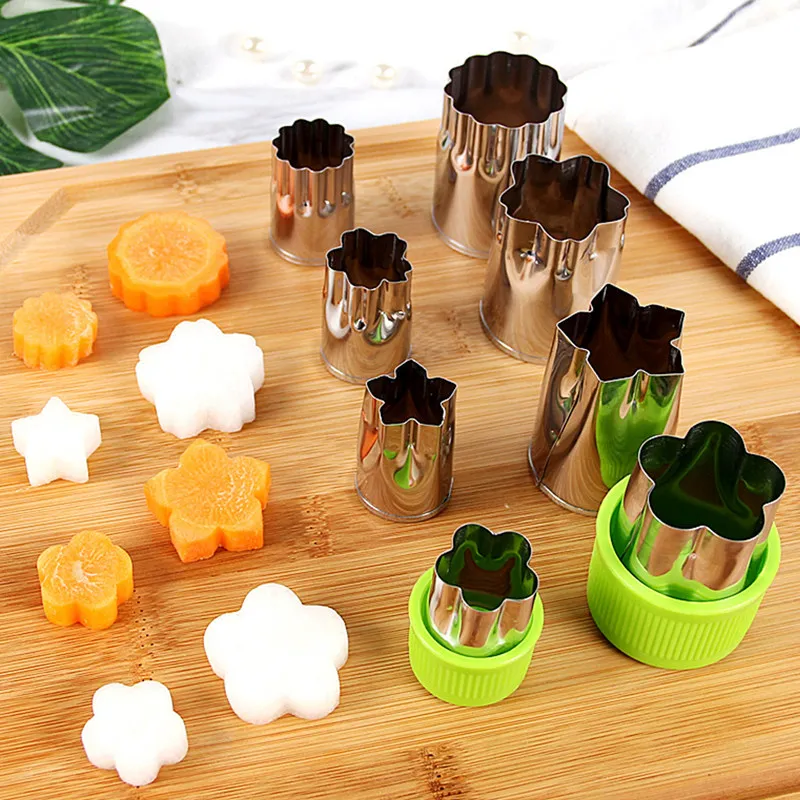Kitchen Gadgets Cookie Flower Type Vegetable And Fruit Cutter Mold Flower Pattern Butterfly Face Embossing Knife Accessories (3)
