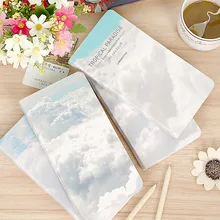 4 шт./лот небо и облака Тетрадь Kawaii 48 К hardcopy Тетрадь горизонтальная линия дневник записная книжка школы и офиса поставки