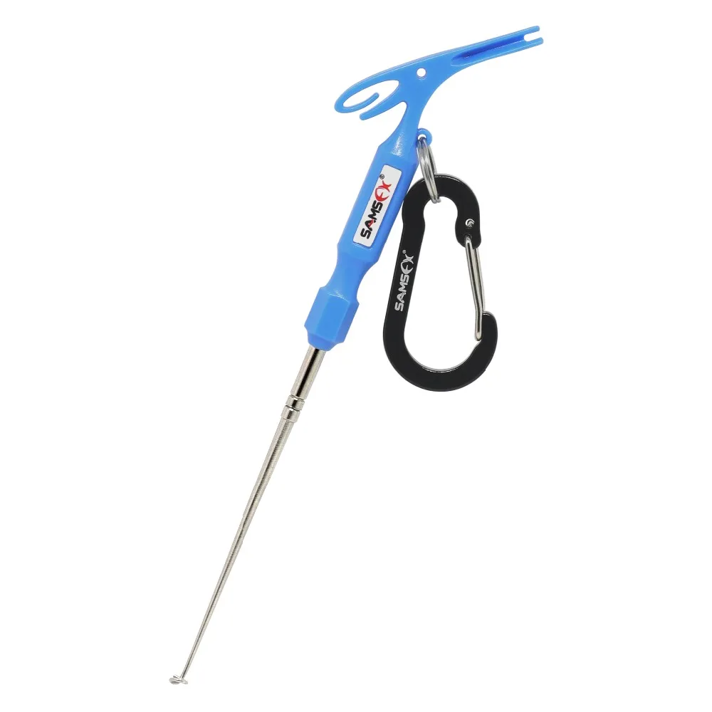

SAMSFX Fishing Universal Fly Nail Knot Tying Tools Quick Knotter Tool Loop Tyer Pen Shape Hook Remover Multi Tackle Accessories