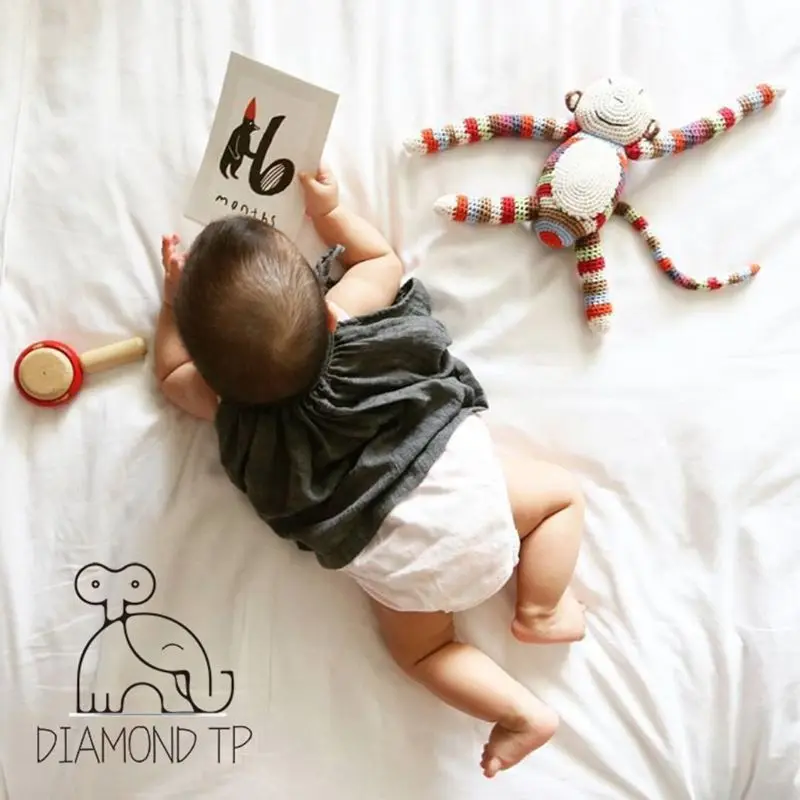 20 Pcs/Set Month Card Baby Photography Photo Cards Monthly Newborn Photos Funny Cartoon Decoration Creative Commemorative Memory 20 Pcs/Set Month Card Baby Photography Photo Cards Monthly Newborn Photos Funny Cartoon Decoration Creative Commemorative Memory