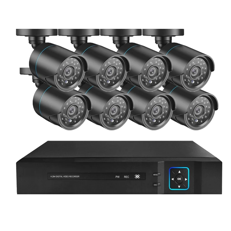 PUAroom 1080 P 8CH высокое качество ночное видение смартфон и ПК удаленного просмотра безопасности камера системы