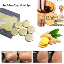 Анти-отеки ног спа замачивания ноги массаж имбирь для ног Уменьшить лодыжку и боль