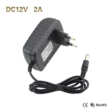 RACAHOO Power adapter AC100-240V to DC12V 2A power supply 24W for led strip light Power Charger Transformer Adapter EU US