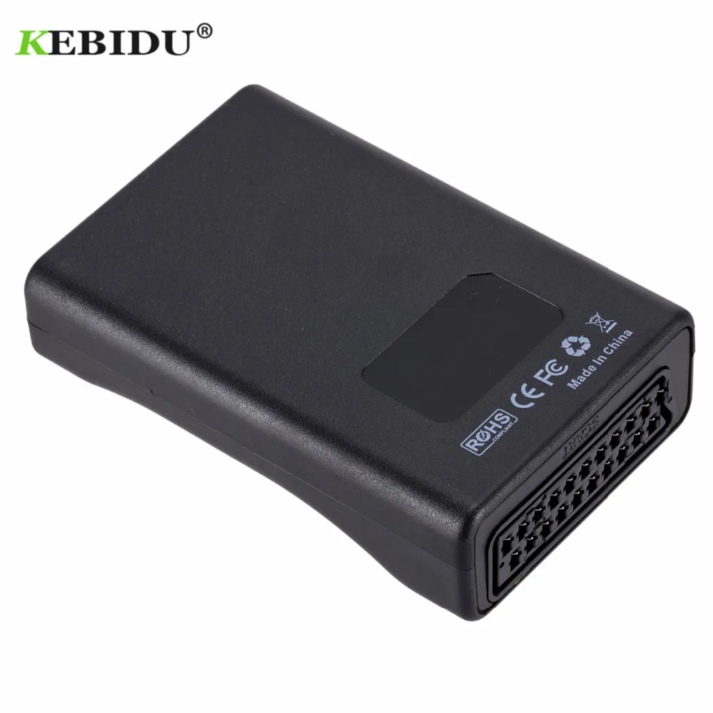 KEBIDU 1080P Scart в HDMI конвертер аудио видео адаптер HDMI в SCART для HD tv Sky Box STB для смартфона HD tv DVD новейший