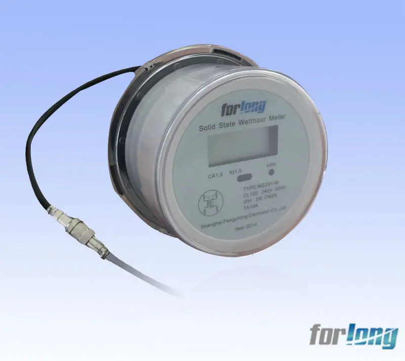 MS 201M ANSI Socket Single Phase Electronic Socket Energy Meter (round