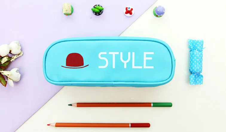 

Free shipping DELI creative minimalist pencil bags large capacity student stationery pencil bags