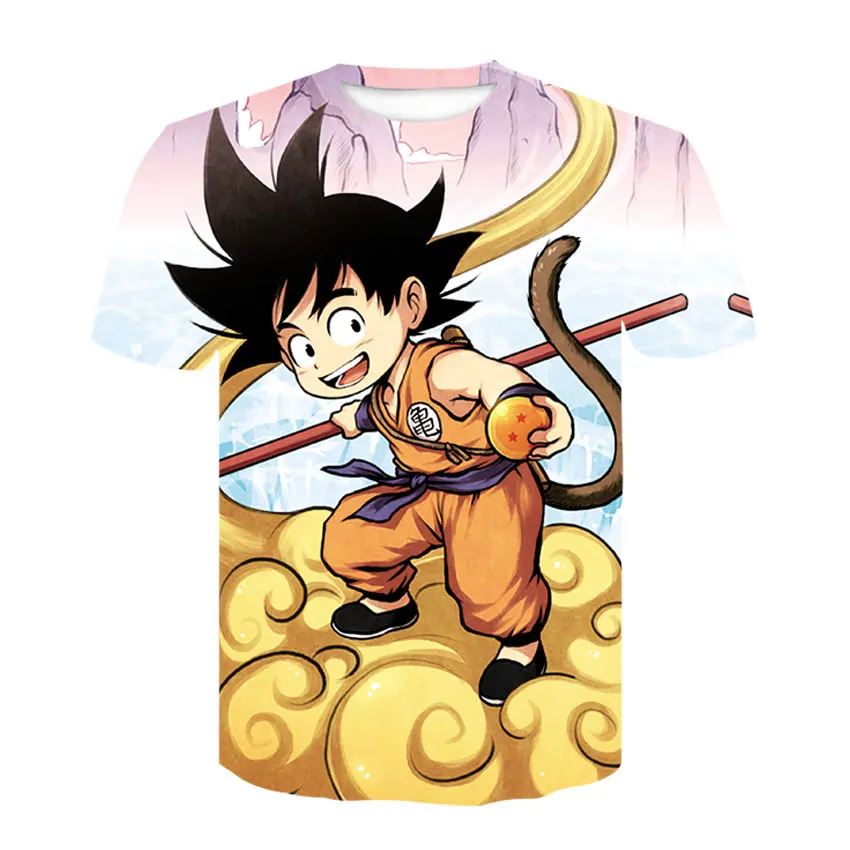 DEWIN Du Dragon Ball футболка с круглым вырезом и 3D принтом, уличная одежда, мужская футболка с коротким рукавом, Аниме футболки, косплей топы размера плюс - Цвет: D-465