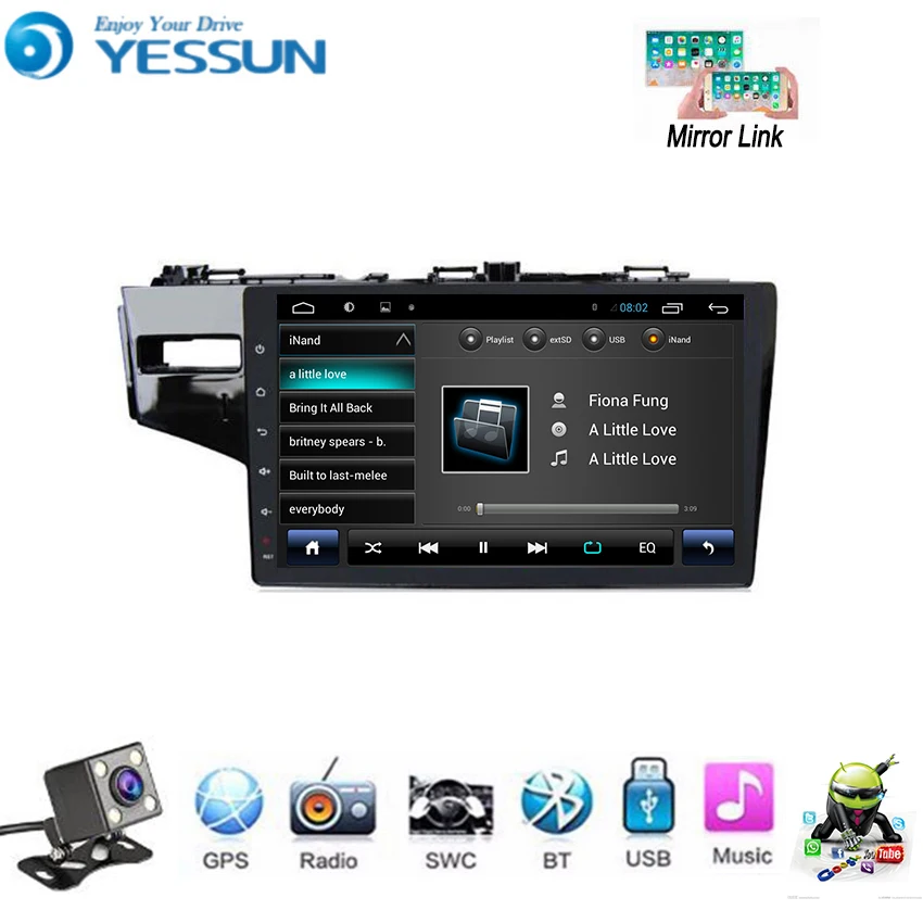 Clearance YESSUN For Honda Fit Jazz 2014~2018 Car Android Multimedia Player GPS Navigation Big Screen AUTO Radio Bluetooth 4 Clearance YESSUN For Honda Fit Jazz 2014~2018 Car Android Multimedia Player GPS Navigation Big Screen AUTO Radio Bluetooth 4
