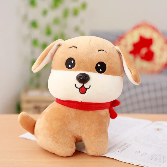 1pc 20cm Kawaii Small Dog Plush Toys Stuffed Soft Animal Wealth Dog