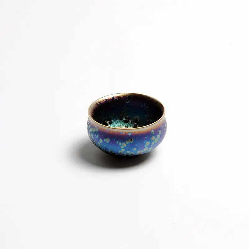Jianzhan чайная чашка, фарфоровый чайный сервиз Jianyao Kungfu, ручная роспись, нарисованная маленькая чайная чаша для церемонии, украшение дома - Цвет: 6