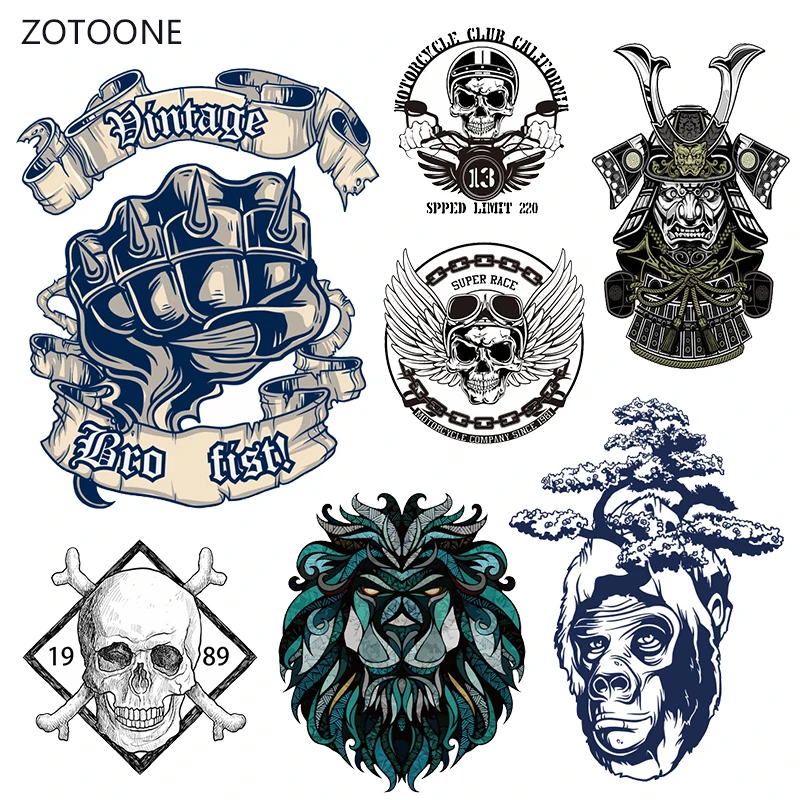 ZOTOONE Horror Fist Iron on Transfer Patches полоска на одежде сделай сам патч теплопередача для