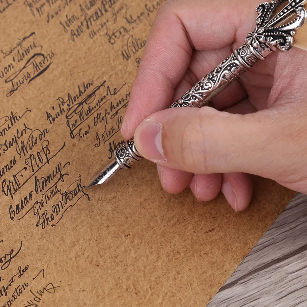 Antique Feather Fountain Dip Pen Quill Pen Writing Stationery Business
