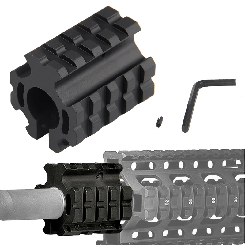 Страйкбол охота 0 75 дюймов. 223 rem 5 56 мм Регулируемый Quad Rail газовый блок крепление