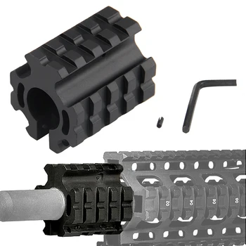 

Airsoft Hunting 0.75inch .223 rem 5.56mm Adjustable Quad Rail Gas Block Mount For 0.75" Barrel Accessories Free Shipping 1-0008