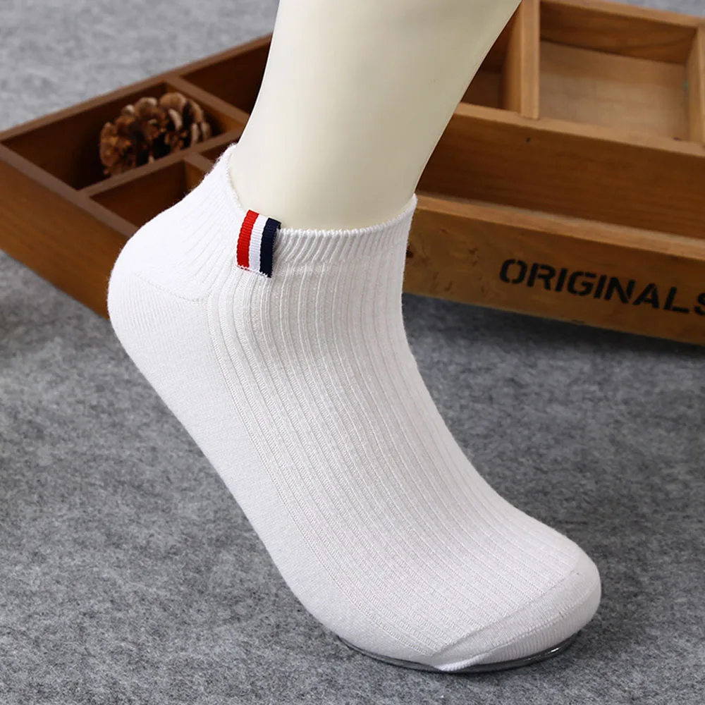 HEALMEYOU Mens Cotton Socks Short Crew Ankle Low Cut Casualin Men's