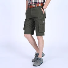 Новые шорты для мужчин; стиль милитари с несколькими карманами повседневные летние пляжные шорты мужские свободные Бриджи Рабочая одежда Большие размеры 30-44