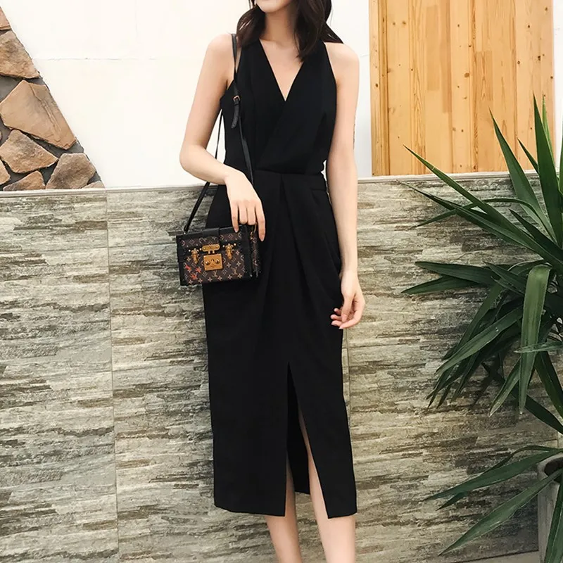 

2019 New Summer Women Bodycon Dress V neck elegant party dresses vestidos