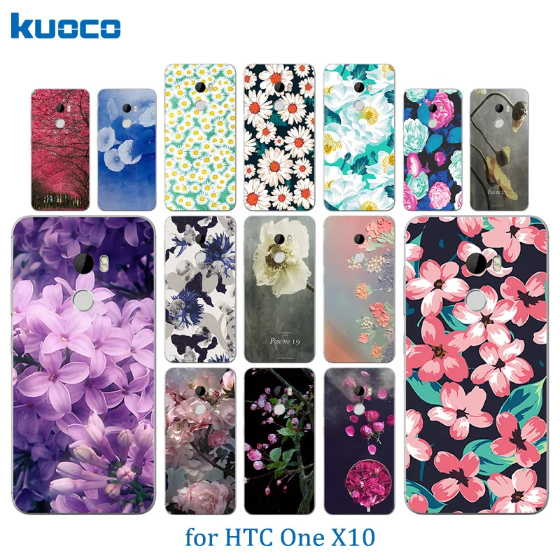 Чехол для телефона HTC One X10 Blossom Pattern Coque 5 дюймов Мягкая силиконовая задняя крышка E66