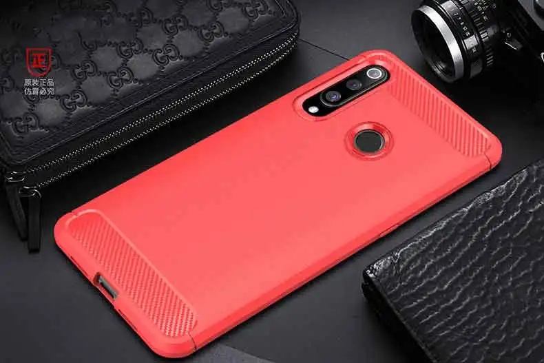 Красный Для Huawei P30 Lite чехол из углеродного волокна противоударный чехол для телефона для Huawei P 30 Lite P30 Pro Чехол полная защита бампер - Цвет: Красный