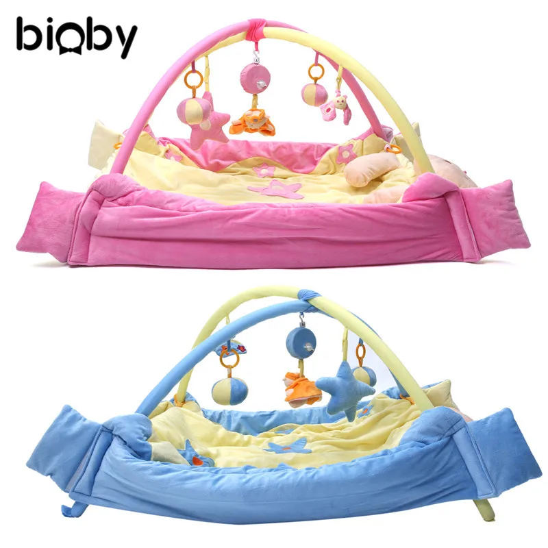 

Multifunction Baby Playmat Children Soft Cotton Gym Activity Floor Mat Blanket Toddlers Baby Play Mat Intellectual Development