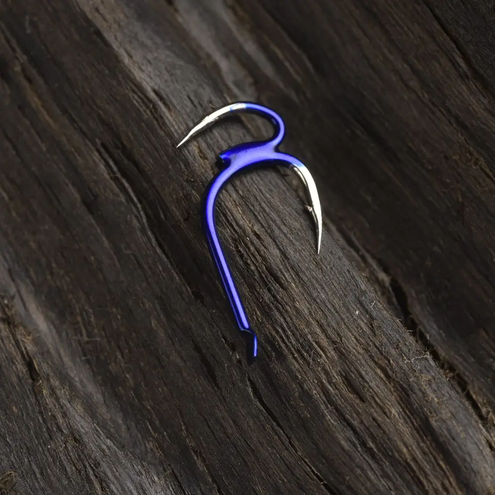 New 10Pcs 1Package High-carbon Steel Two Strength Tip Sharp Fighting Fishing Hook With Barbed Fish Gear For Taiwan Sea Fishing