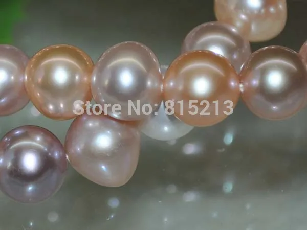 

wb 00185 Outstanding luster Natural Rare Multi AAA 10mm drip freshwater pearls