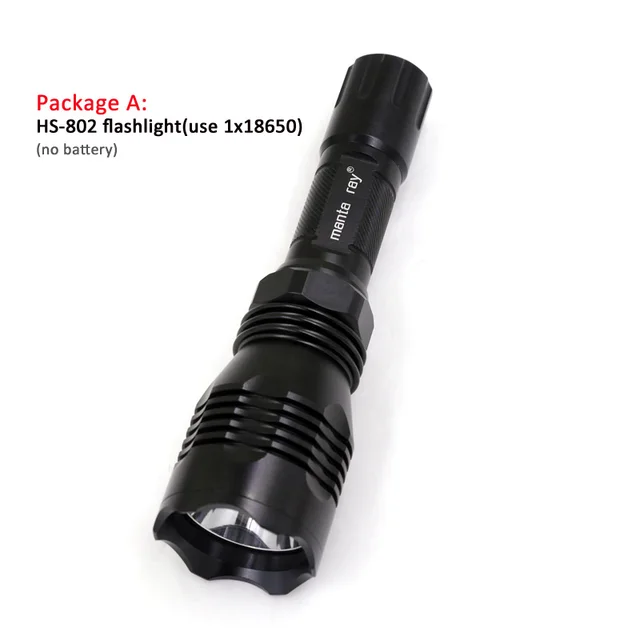 HS 802 Tactical Flashlight Torch Cree XP L V6 LED 5 Modes LED Flash Light Lanternain LED