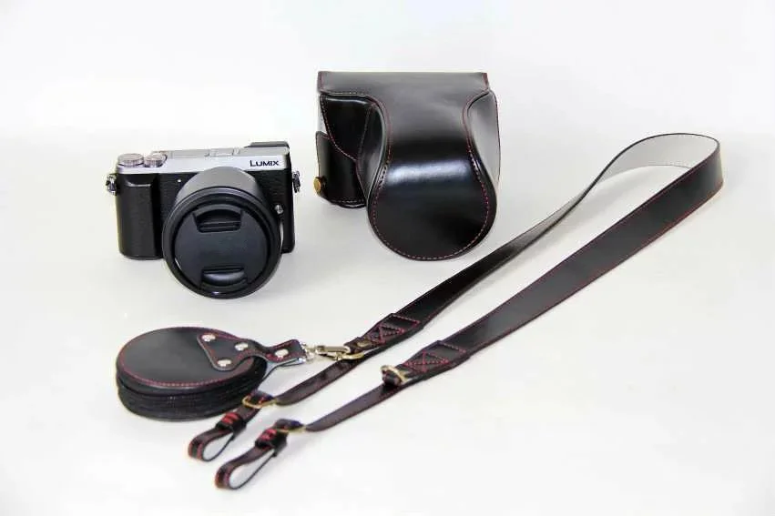 Кожаный чехол для цифровой камеры Panasonic GX85 GX80 GX 85 80 Wth черный/коричневый/кофейный