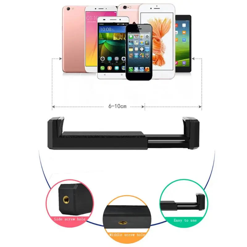 

Photography Adjustable Table Top Stand Set Mini Monopod+Phone Clip