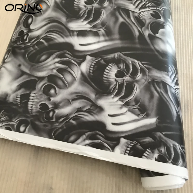 Skull Vinyl Film Car Sticker-27