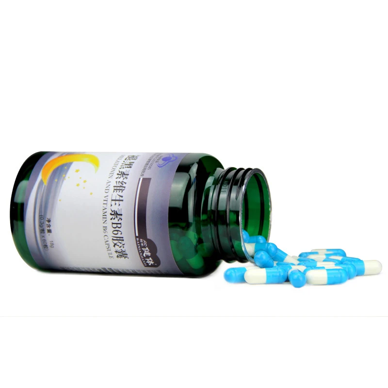 Melatonin Vitamin B6 Supports Restful Sleep ml Melatonin Help improve sleep Deep Tui Hei Su,Improve  sleep quality,Anti-aging