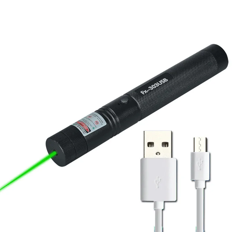 Usb Green Laser Pen Powerful Starry Laser Flashlight Beam Light