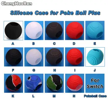 

ChengHaoRan Silicone Protective Case for Poke Ball Plus Controller Portable Travel Pokeball Case for Nitendo Switch Accessories