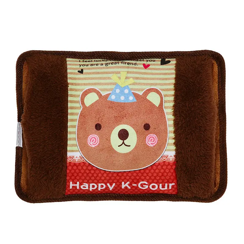 Saim Cartoon Hand Warmer Hot Water Bag 220V Charging Hot Water Bottle Electric Heating Treasure Winter Warmer Bag for Girl JJ324 - Цвет: Bear