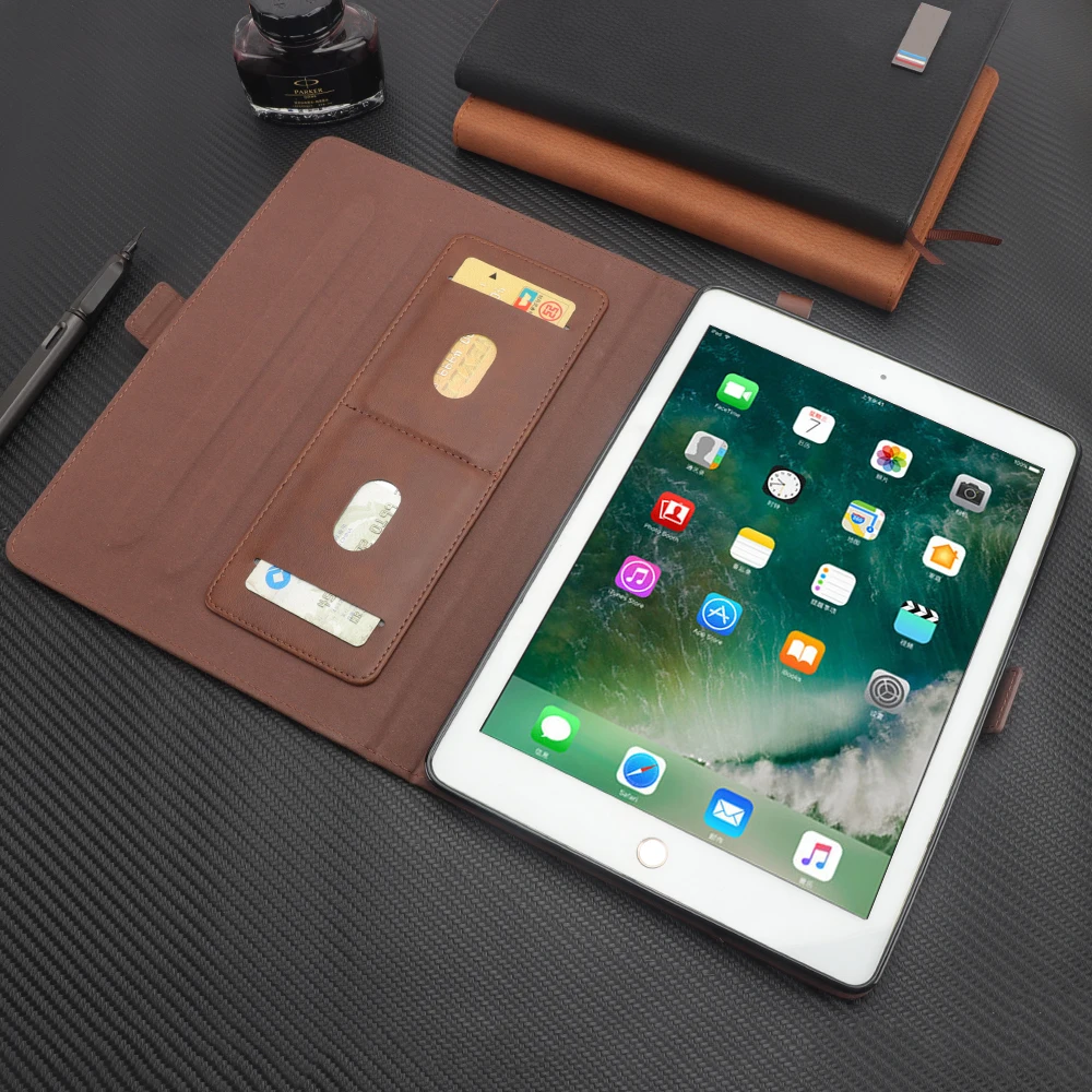 Чехол для iPad mini 3 2 4 Премиум кожаный кошелек на молнии Многофункциональные Чехлы