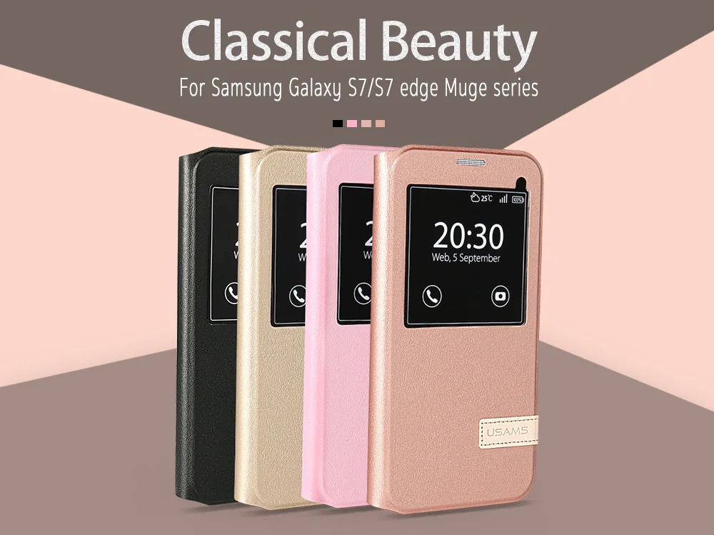 For Samsung Galaxy S7 Case USAMS Muge Series Imported PU + PC Flip Stand Phone Cover For Samsung Galaxy s7 Edge Case 01.jpg