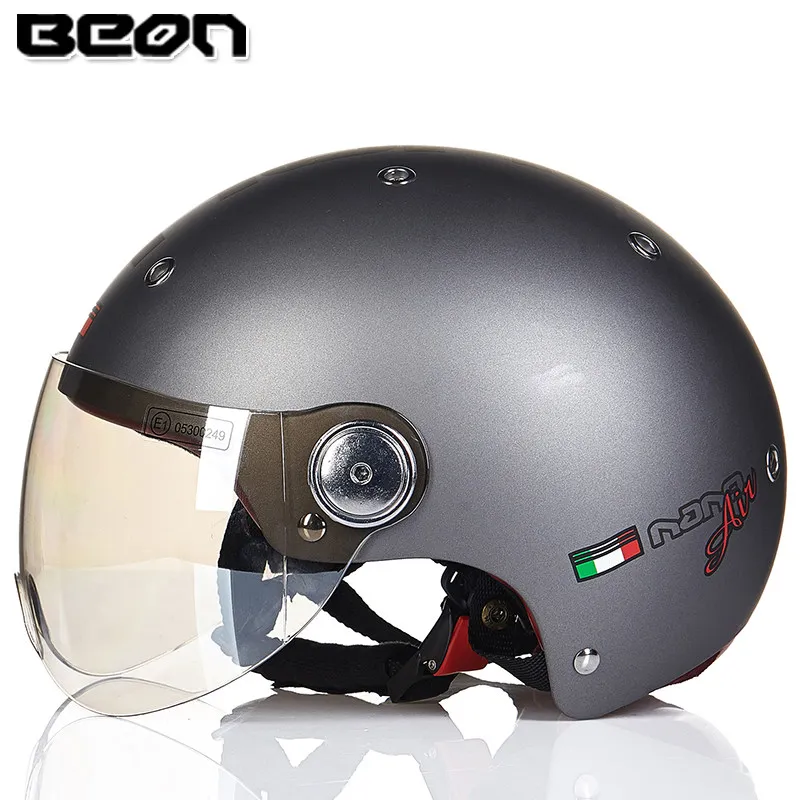 BEON B-103 шлем с открытым лицом E-BIKE moto cascos шлем винтажный скутер capacete moto rbike летний мотоциклетный rcycle шлем - Цвет: 6