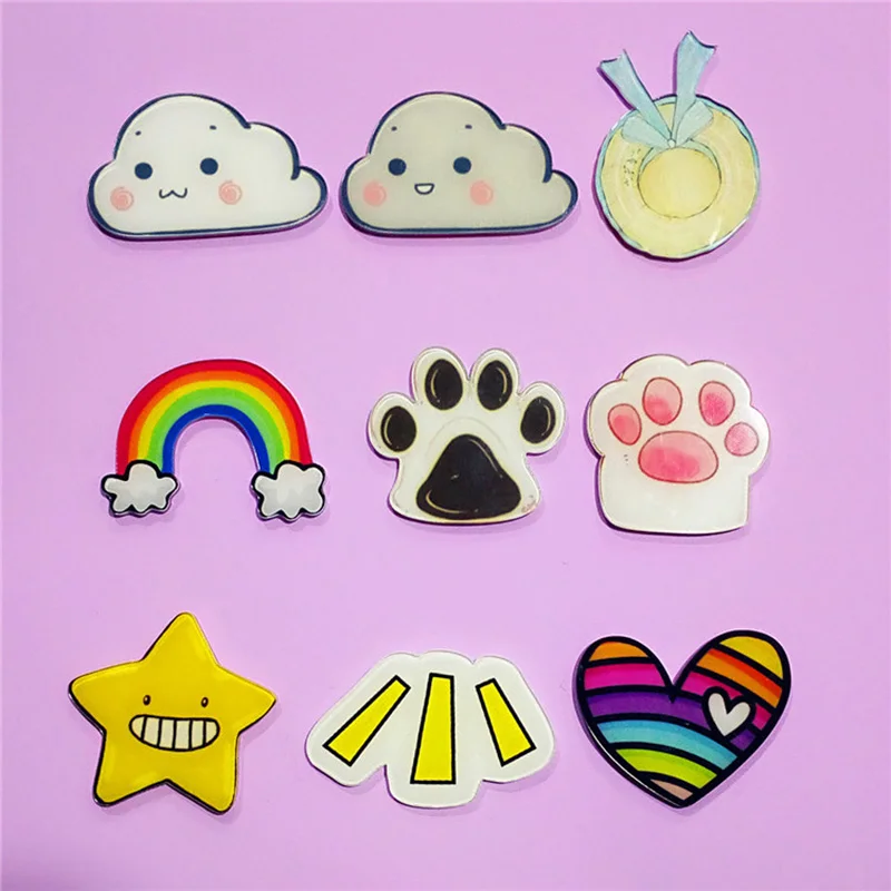

Fashion Girls Women DIY Children Cartoon Clothing Accessories Cute Pin Brooches Ornament Badge Gift Jewelry